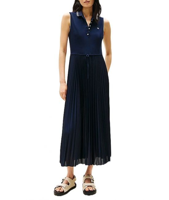 Tommy Hilfiger - Đầm nữ Sporty Pleated Polo Dress