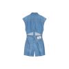 Calvin Klein - Áo liền quần nữ Denim Overall Shorts