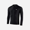 Speedo - Áo bơi tay dài nam Long-Zip Sun Top Black Swimming