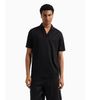Armani Exchange - Áo thun có cổ nam Ax Short sleeve polo shirt black