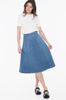 Tommy Hilfiger - Váy nữ Denim Midi Flared Skirt