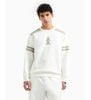 Armani Exchange - Áo nỉ tay dài nam Ax White crew neck sweatshirt