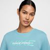 Nike - Áo tay ngắn thể thao Nữ Pro Women's Short-Sleeve Cropped T-Shirt