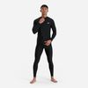Speedo - Áo bơi tay dài nam Long-Zip Sun Top Black Swimming