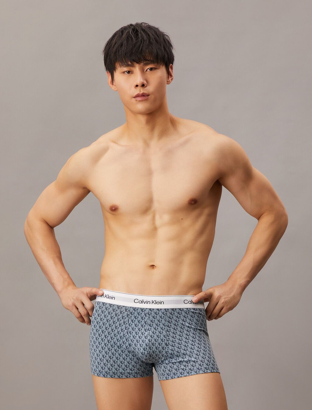 Calvin Klein - Bộ hai quần lót CK nam Icon Cotton Stretch Trunks 2 Pack