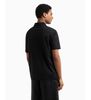 Armani Exchange - Áo thun có cổ nam Ax Short sleeve polo shirt black