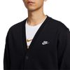Nike - Áo tay dài thể thao Nam Men's Club Knit Fairway Cardigan Black White