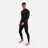 Speedo - Áo bơi tay dài nam Long-Zip Sun Top Black Swimming