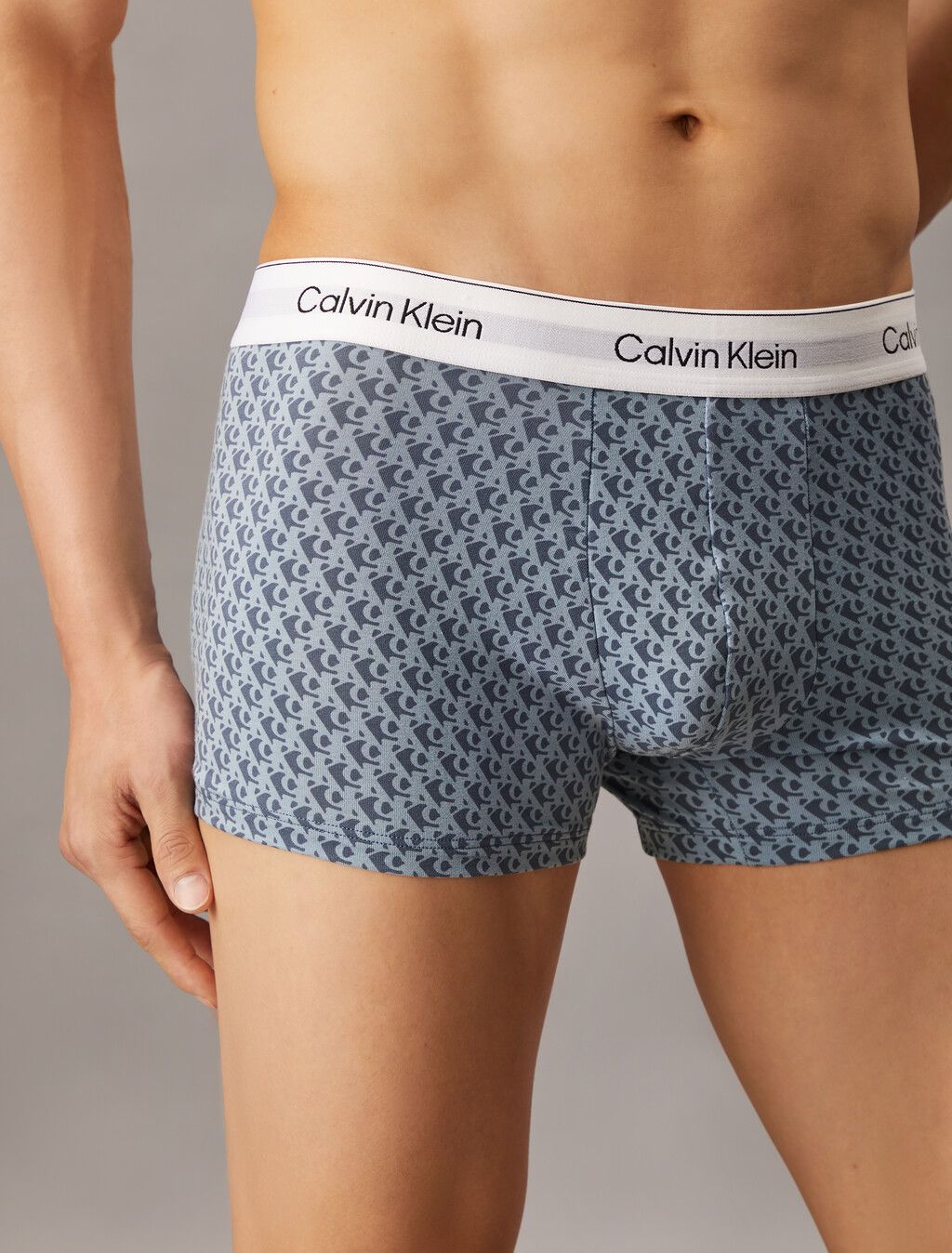 Calvin Klein - Bộ hai quần lót CK nam Icon Cotton Stretch Trunks 2 Pack