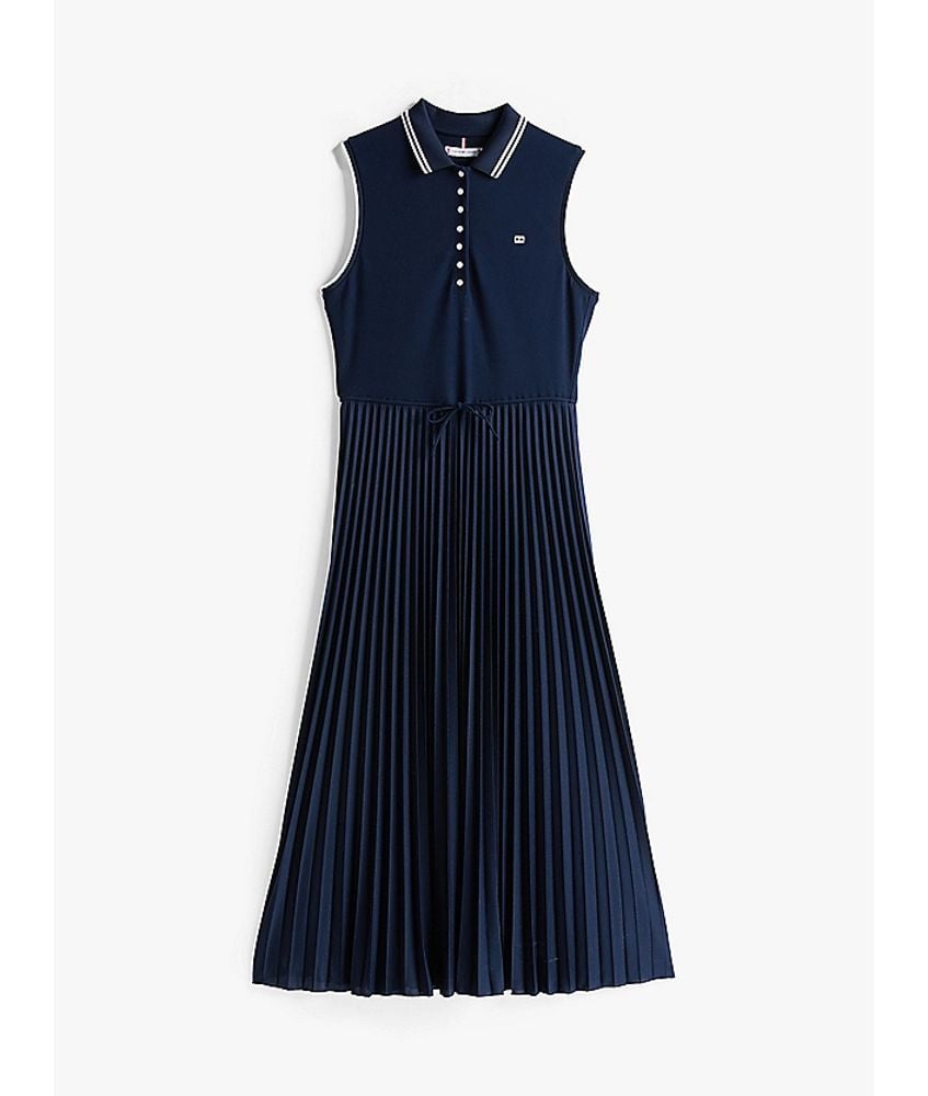 Tommy Hilfiger - Đầm nữ Sporty Pleated Polo Dress