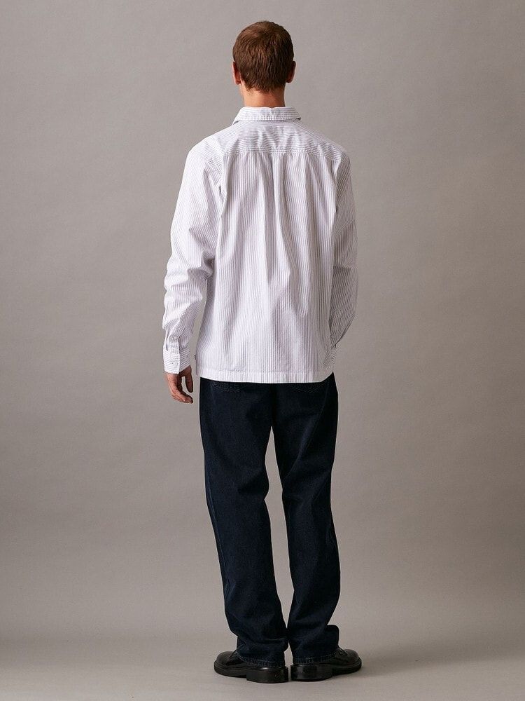 Calvin Klein - Áo sơ mi tay dài CK nam Premium Pinstripe Shirt