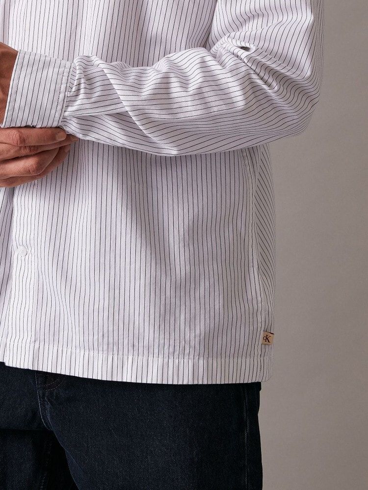 Calvin Klein - Áo sơ mi tay dài CK nam Premium Pinstripe Shirt