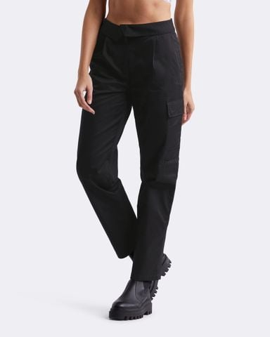 Calvin Klein - Quần dài nữ Folded Waistband Cargo Pants