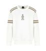 Armani Exchange - Áo nỉ tay dài nam Ax White crew neck sweatshirt