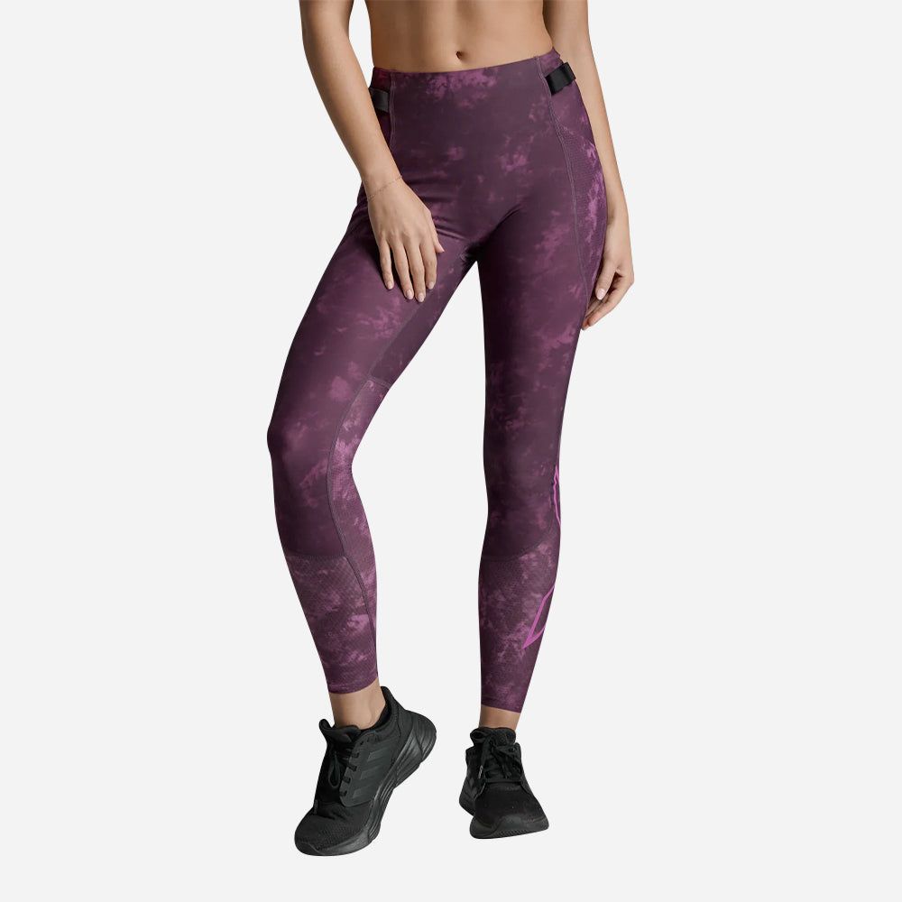 2Xu - Quần dài ống bó nữ Aero Mesh Hi-Rise Comp Tights Running