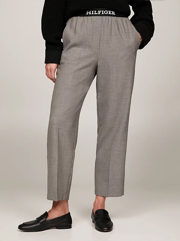 Tommy Hilfiger - Quần tây nữ Logo Waistband Slim Fit Trousers