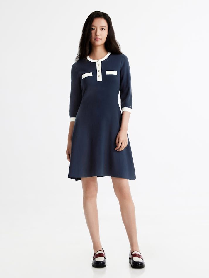 Tommy Hilfiger - Đầm nữ Henley Sweater Dress