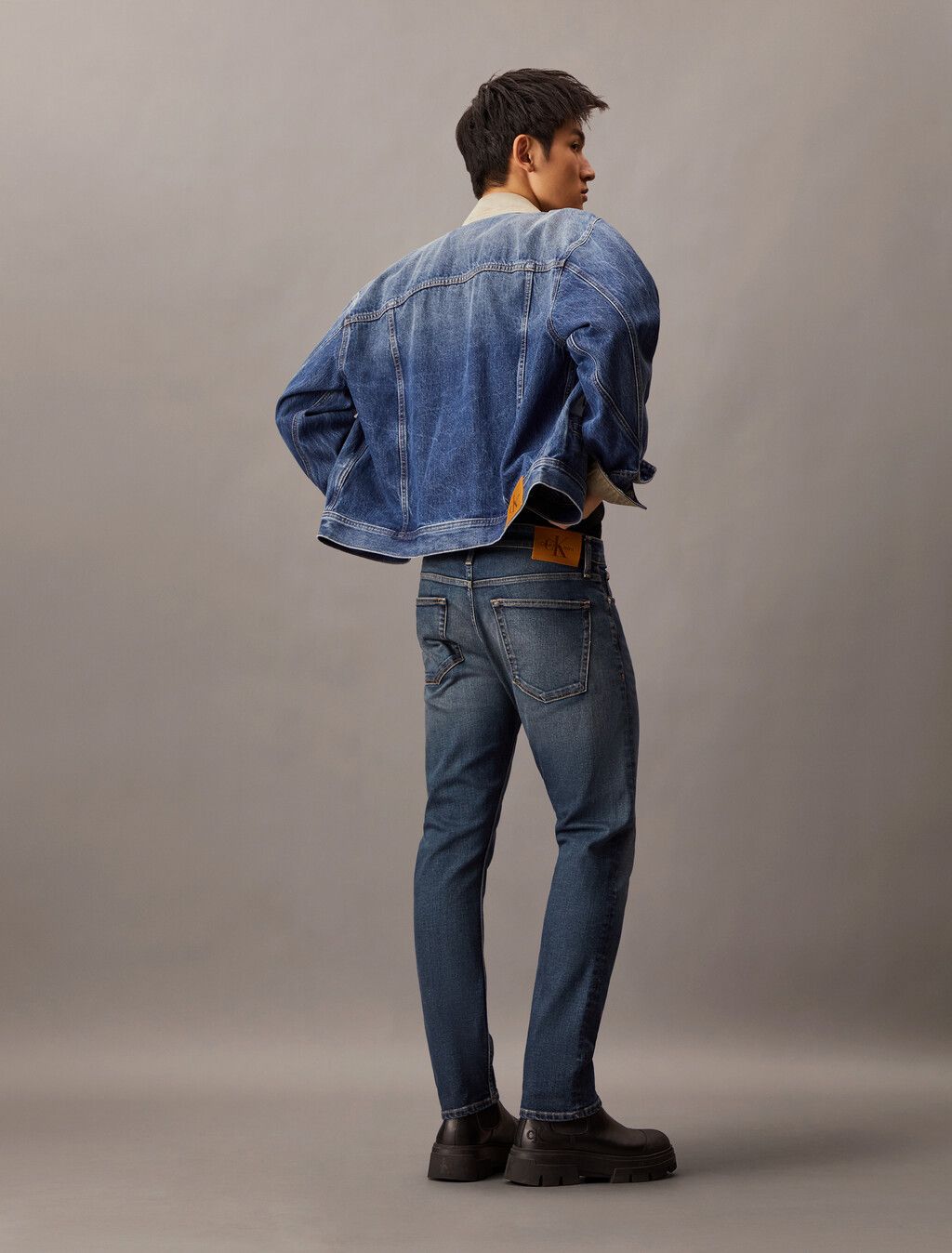 Calvin Klein - Quần jeans ống ôm CK nam Premium Light Slim Jeans