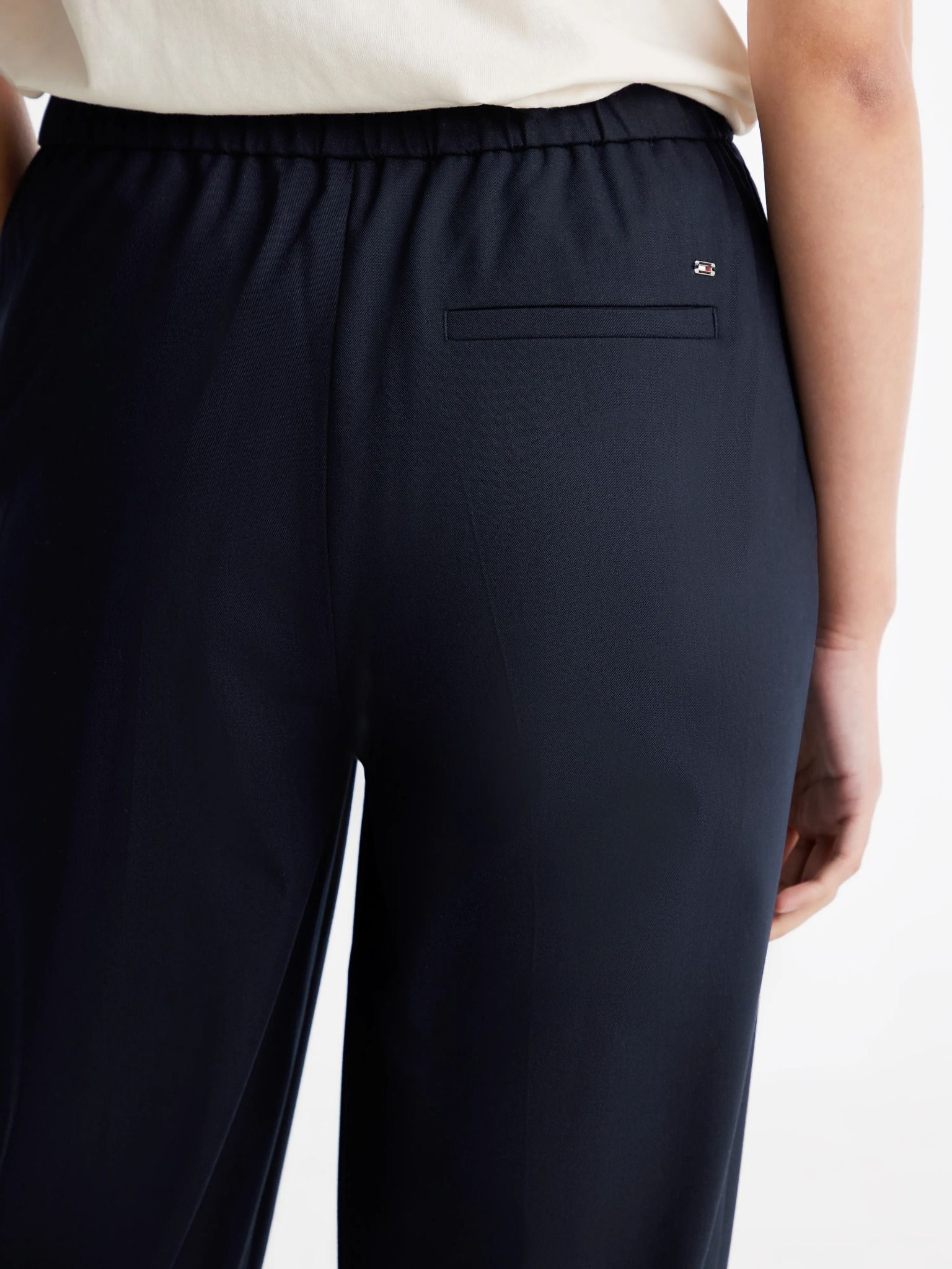 Tommy Hilfiger - Quần tây dài nữ TH Twill Blend Tappered Pants