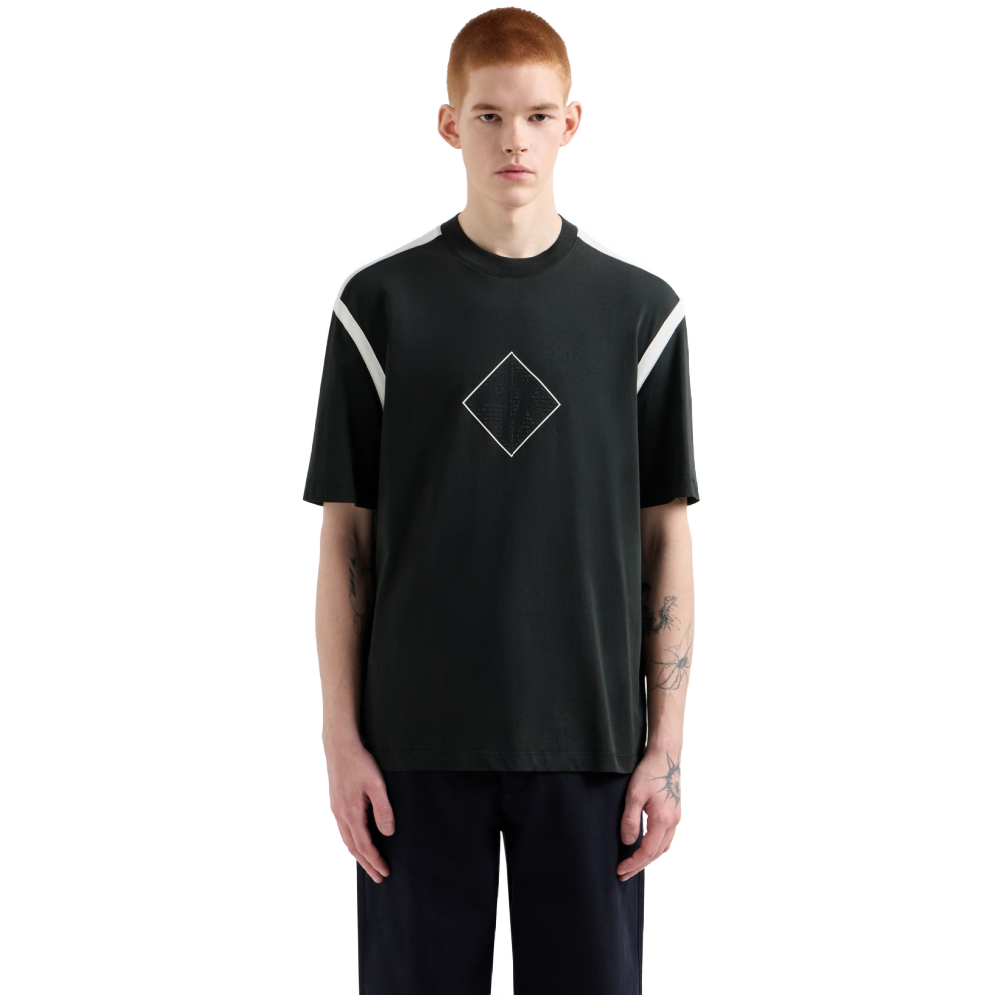 Armani Exchange - Áo thun dáng suông nam Regular fit T-shirt with logo print