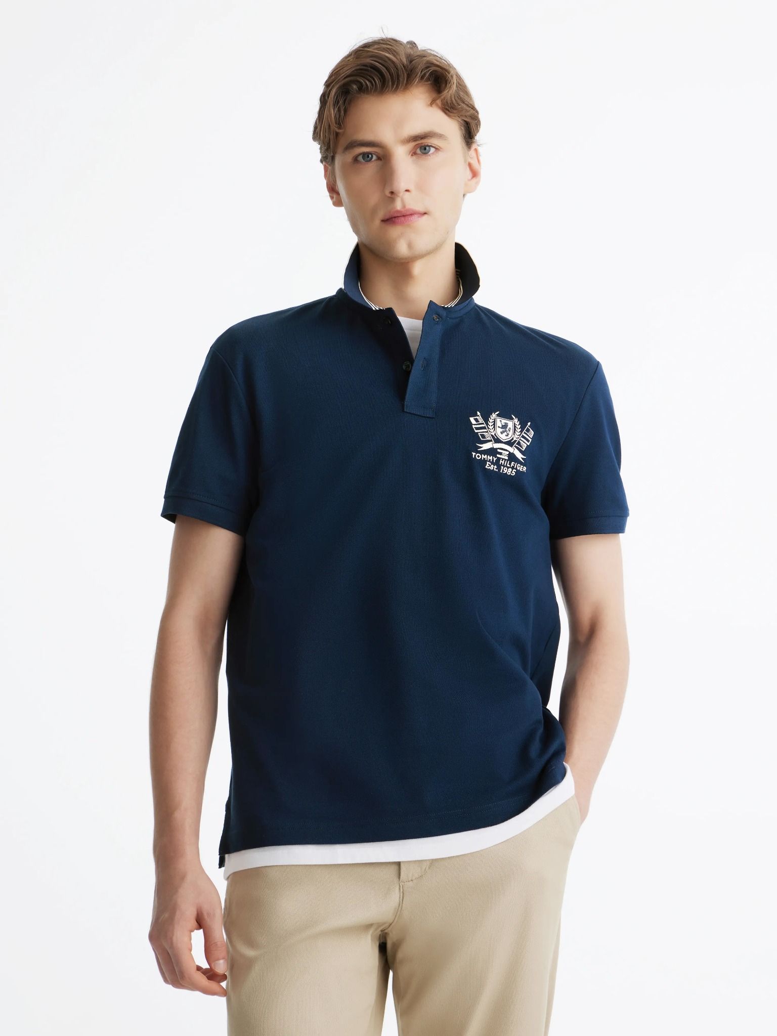 Tommy Hilfiger - Áo polo tay ngắn nam TH Icon Regular Premium Polo