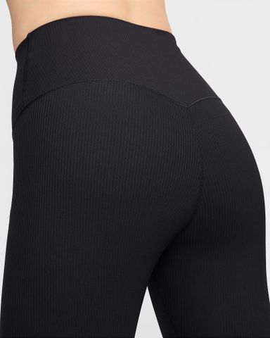 Nike - Quần dài ống ôm thể thao Nữ Zenvy Rib Women's Gentle-Support High-Waisted 7/8 Leggings