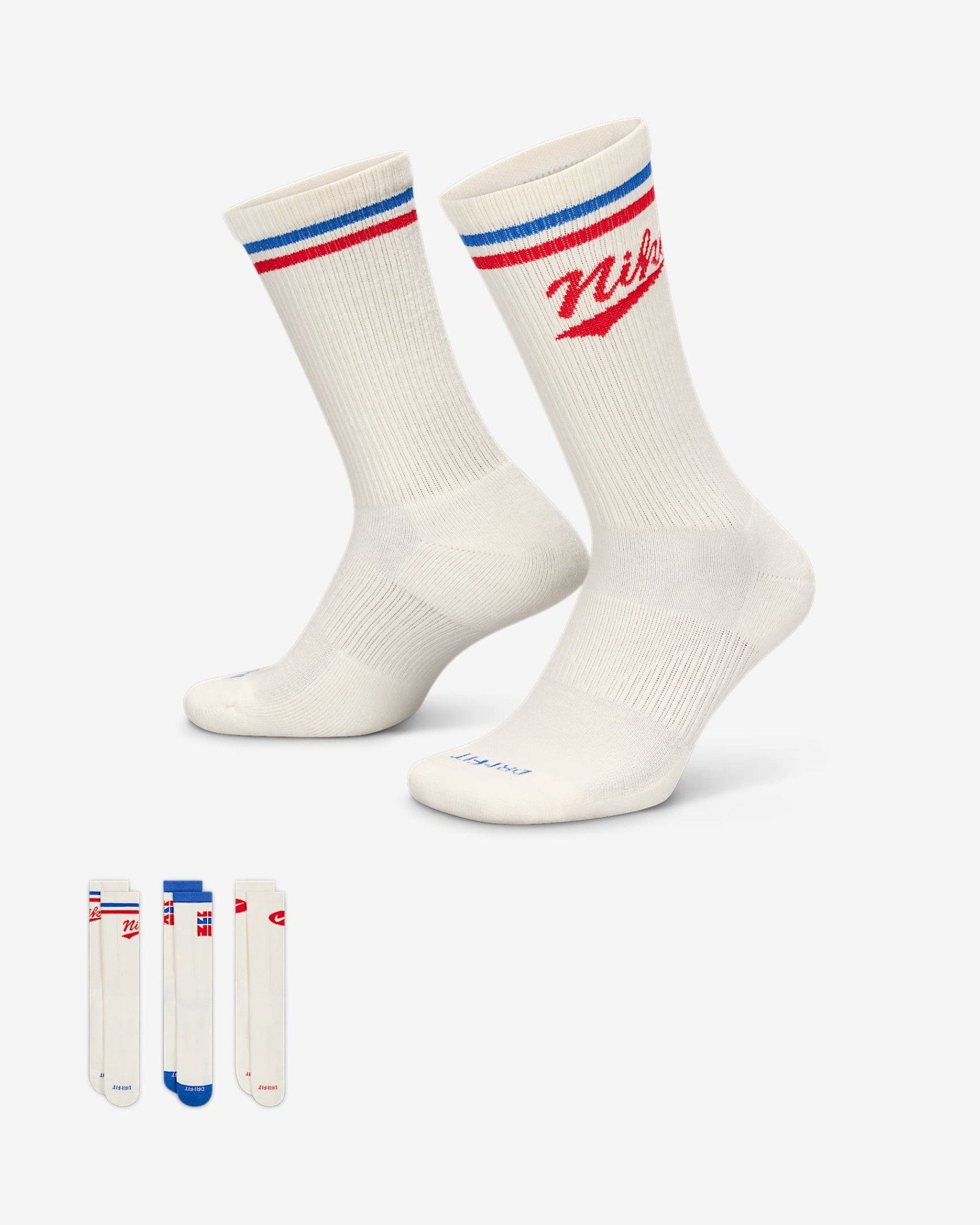 Nike - Vớ thể thao (3 đôi) Nam Nữ Nike Everyday Plus Crew Socks (3 Pairs)