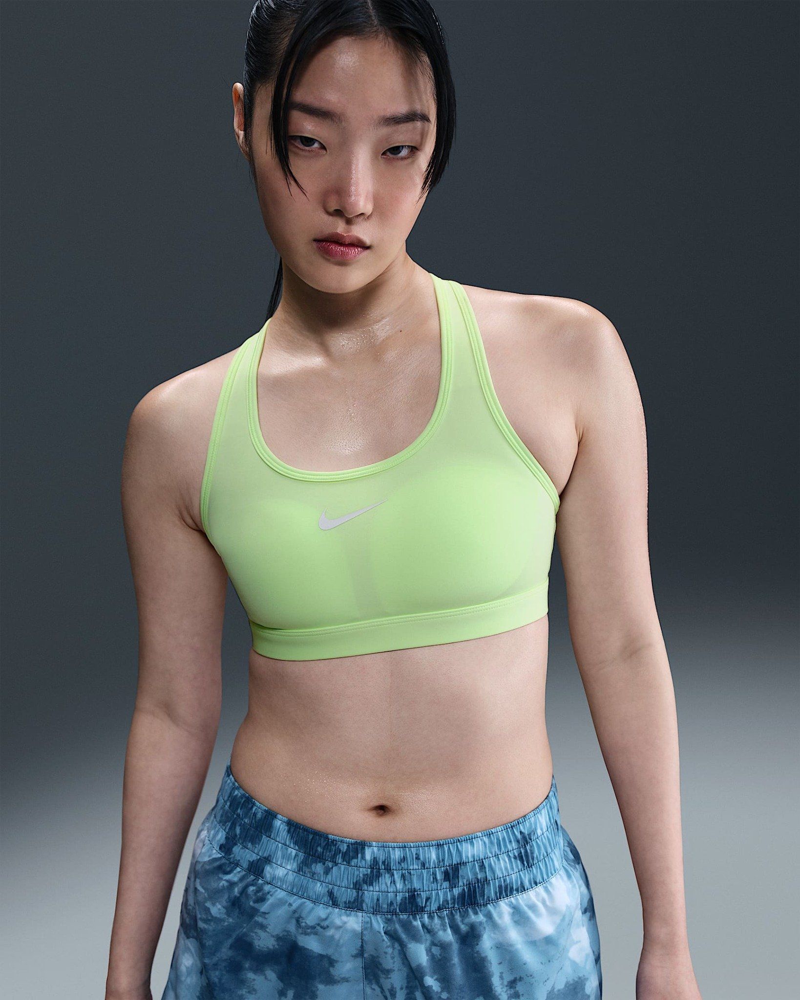 Nike - Áo ngực thể thao Nữ Swoosh Medium-Support Women's Padded Sports Bra