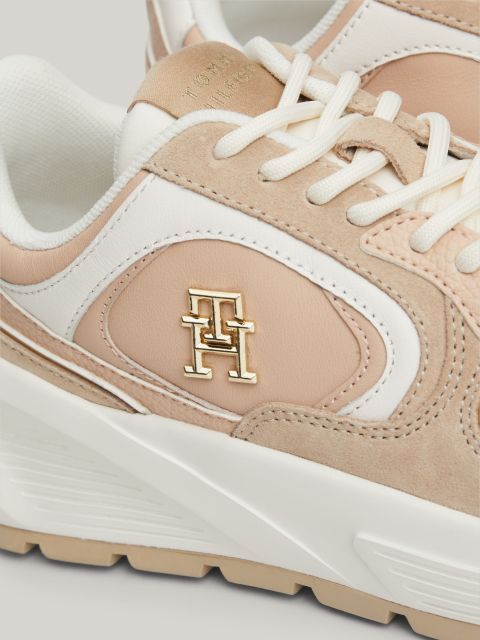 Tommy Hilfiger - Giày nữ TH Monogram Leather Chunky Runner Trainers