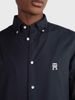 Tommy Hilfiger - Áo sơ mi tay dài nam Blue Slim-fit Organic Cotton-blend Shirt