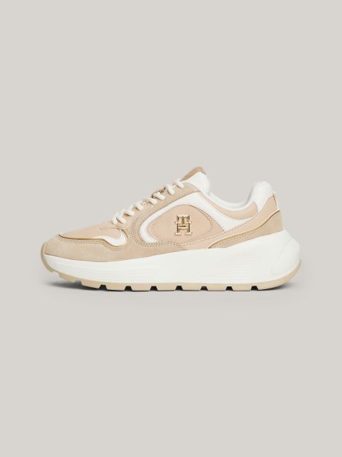 Tommy Hilfiger - Giày nữ TH Monogram Leather Chunky Runner Trainers