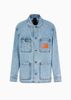 Armani Exchange - Áo khoác jeans nam Ax Blouson Denim Jacket