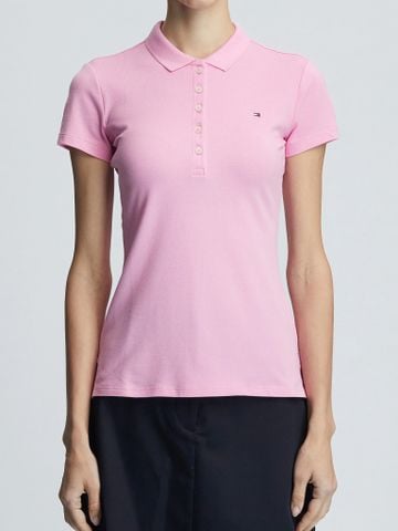 Tommy Hilfiger - Áo polo tay ngắn nữ Premium Slim Polo Shirt