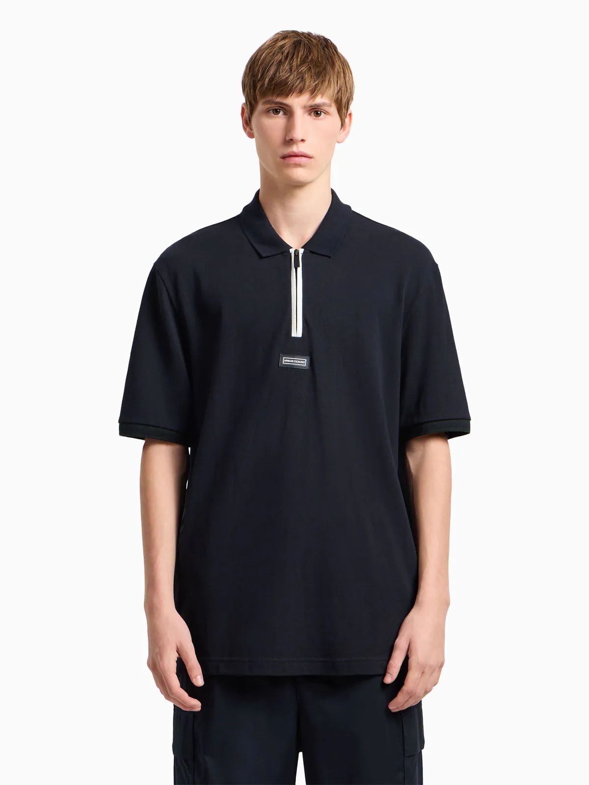 Armani Exchange - Áo polo tay ngắn nam Premium Men's Polo Shirt