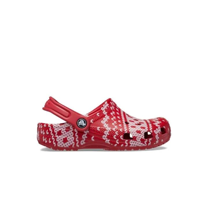 Crocs - Xăng đan thể thao thời trang trẻ em Classic Holiday Sweater Toddler Lifestyle