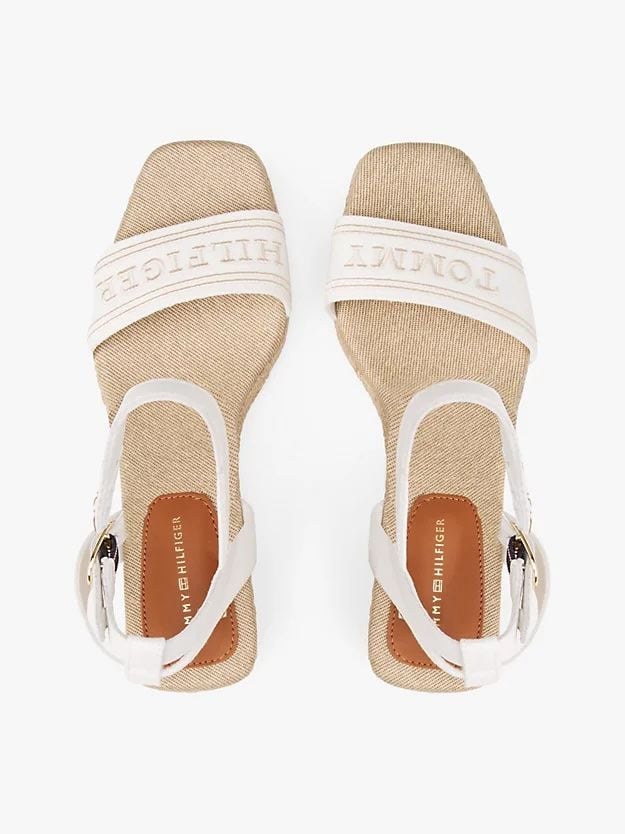 Tommy Hilfiger - Giày xăng đan nữ Hilfiger Monotype Wedge Espadrilles