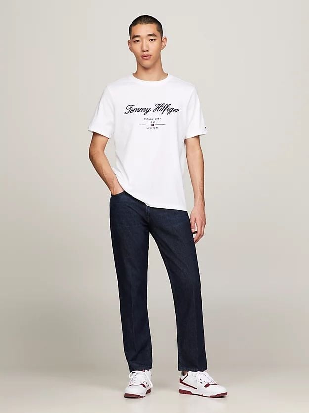 Tommy Hilfiger - Áo tay ngắn nam Embroidery Logo T-Shirt