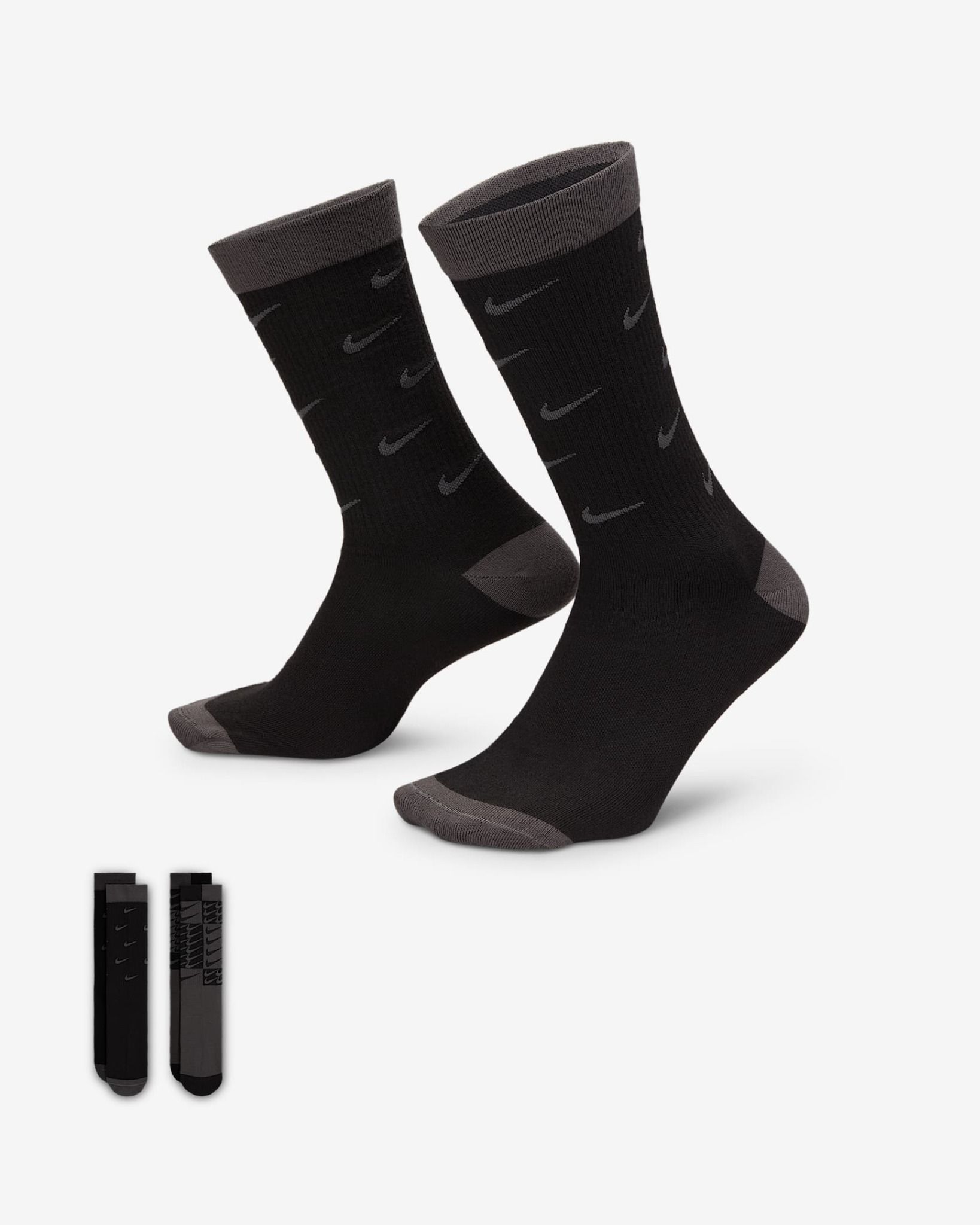 Nike - Vớ thể thao cổ cao (2 đôi) Nam Nữ Everyday Essential Crew Socks (2 Pairs)