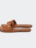 Tommy Hilfiger - Dép quai ngang nữ Essential Leather Flat Slip-On Mule Sandals