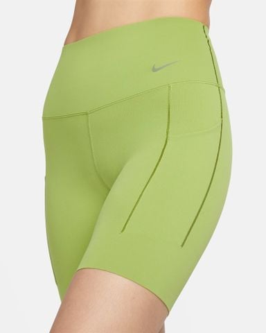 Nike - Quần lửng thể thao Nữ Universa Women's Medium-Support High-Waisted Biker Shorts with Pockets