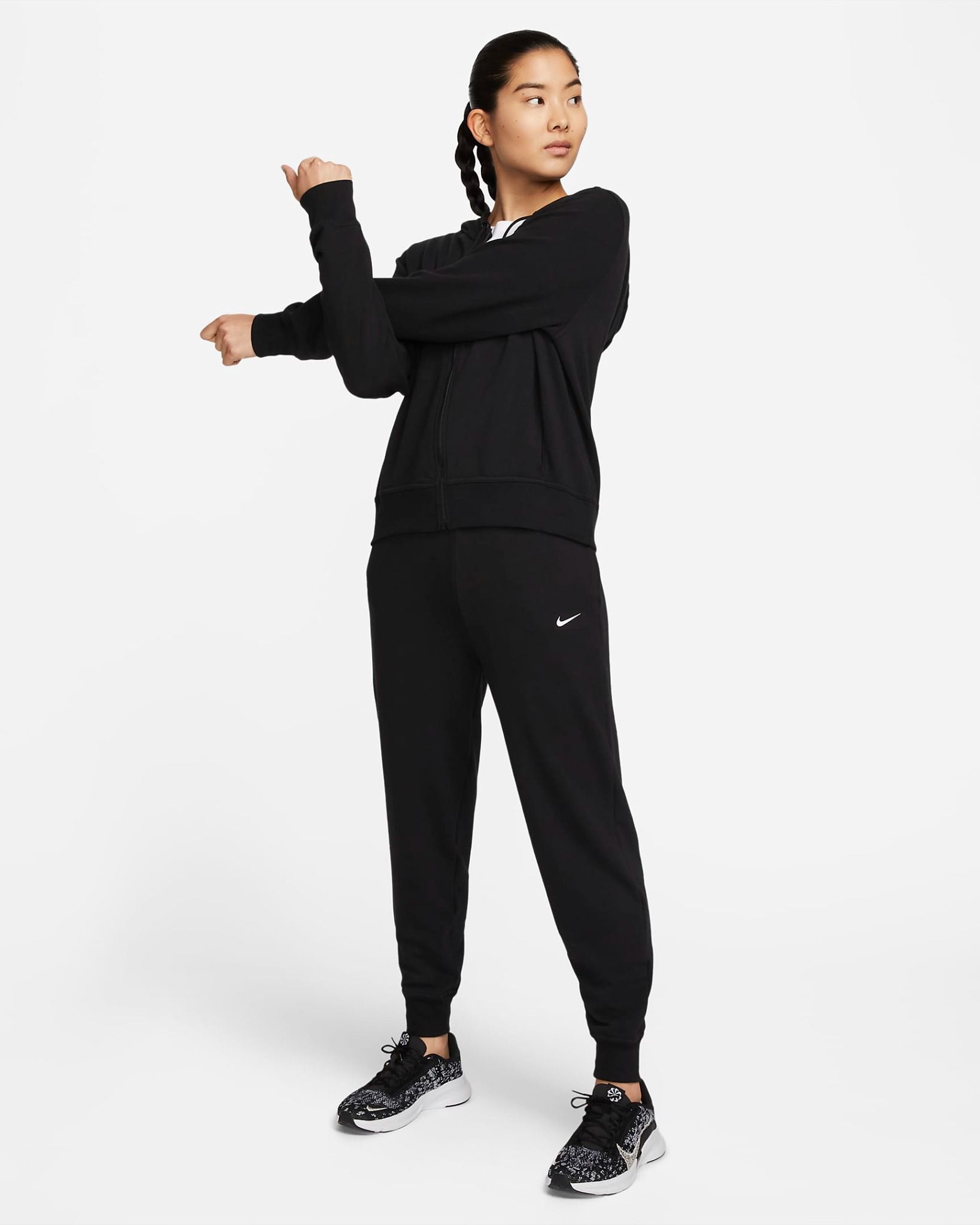 Nike - Quần Dài Thể Thao Nữ Dri-Fit One Women'S High-Waisted 7/8 French Terry Joggers