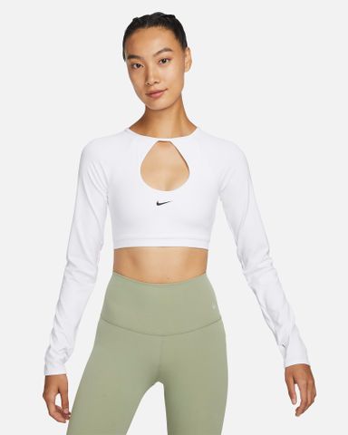 Nike - Áo ngực nữ hỗ trợ cường độ vừa Indy Crop Top Women's Medium-Support Padded Sports Bra