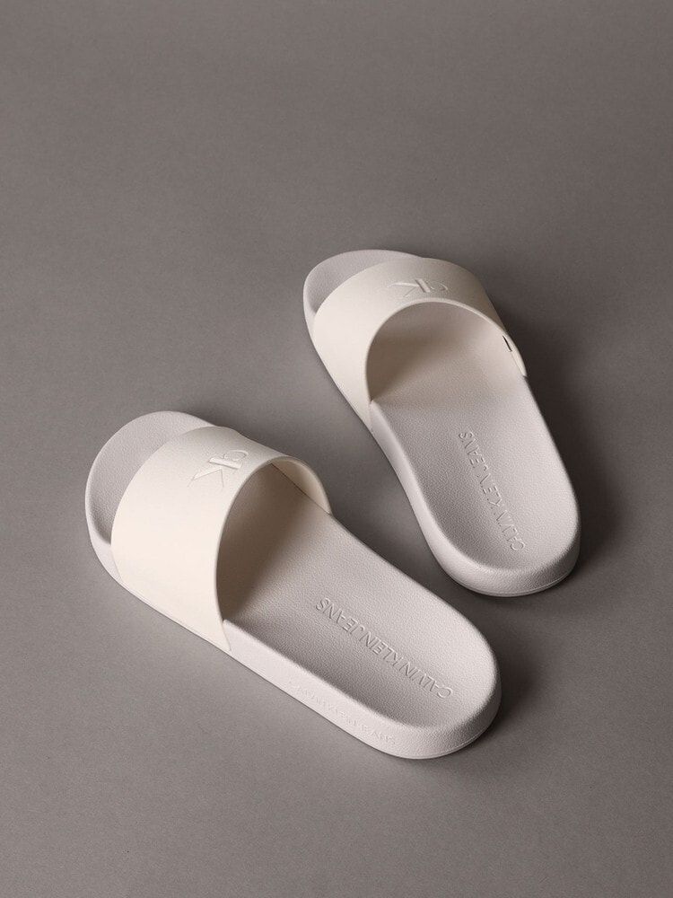 Calvin Klein - Dép quai ngang CK nữ Slide Monogram CK Premium