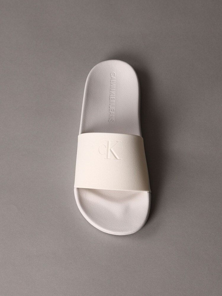 Calvin Klein - Dép quai ngang CK nữ Slide Monogram CK Premium