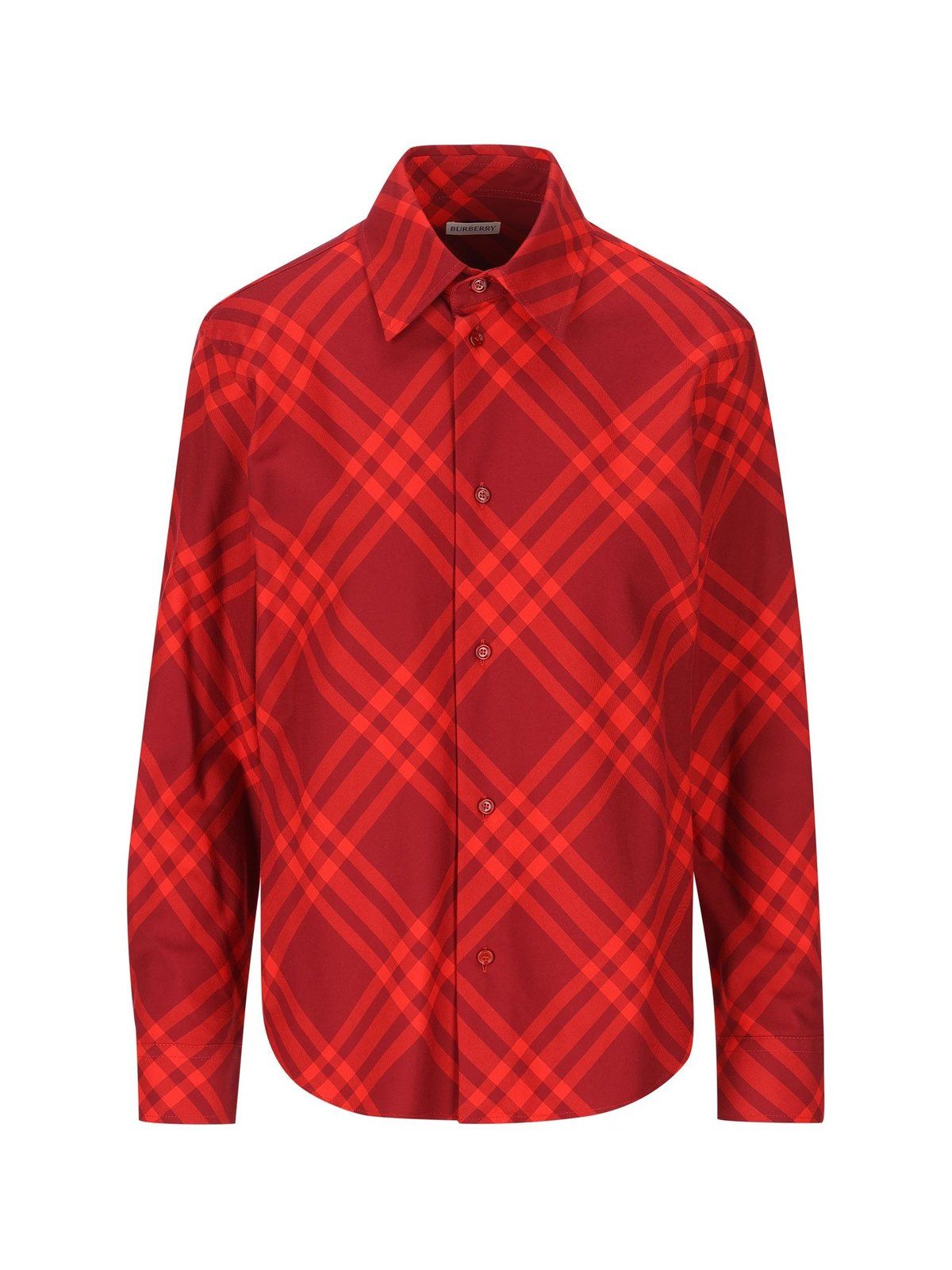 Burberry - Áo sơ mi dệt kim nữ Burberry Check Pattern Buttoned Shirt