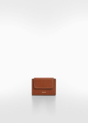 Mango - Bao danh thiếp nữ Faux leather cardholder