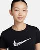 Nike - Áo tay ngắn thể thao Nữ One Swoosh Women's Dri-FIT Short-Sleeve Running Top