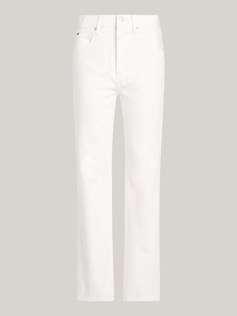 Tommy Hilfiger - Quần jeans ống loe nữ Relaxed Bootcut High-waist Ecru