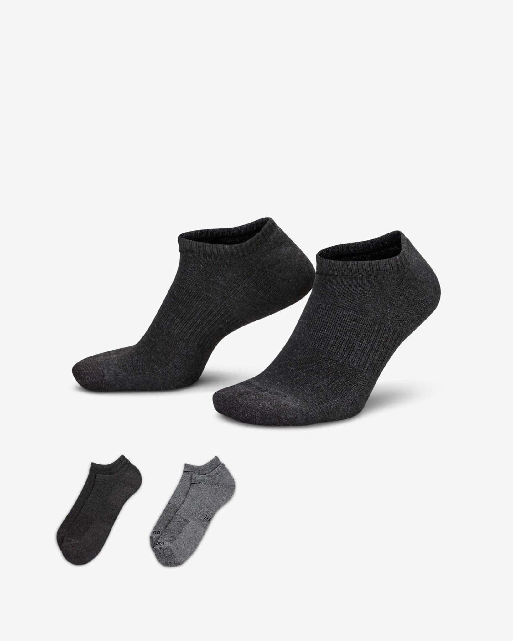 Nike - Bộ hai đôi Vớ tất Nam Nữ Everyday Plus Cushioned No-Show Socks (2 Pairs)