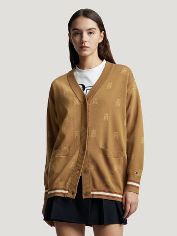 Tommy Hilfiger - Áo khoác len tay dài nữ LNY V-Neck Cardigan